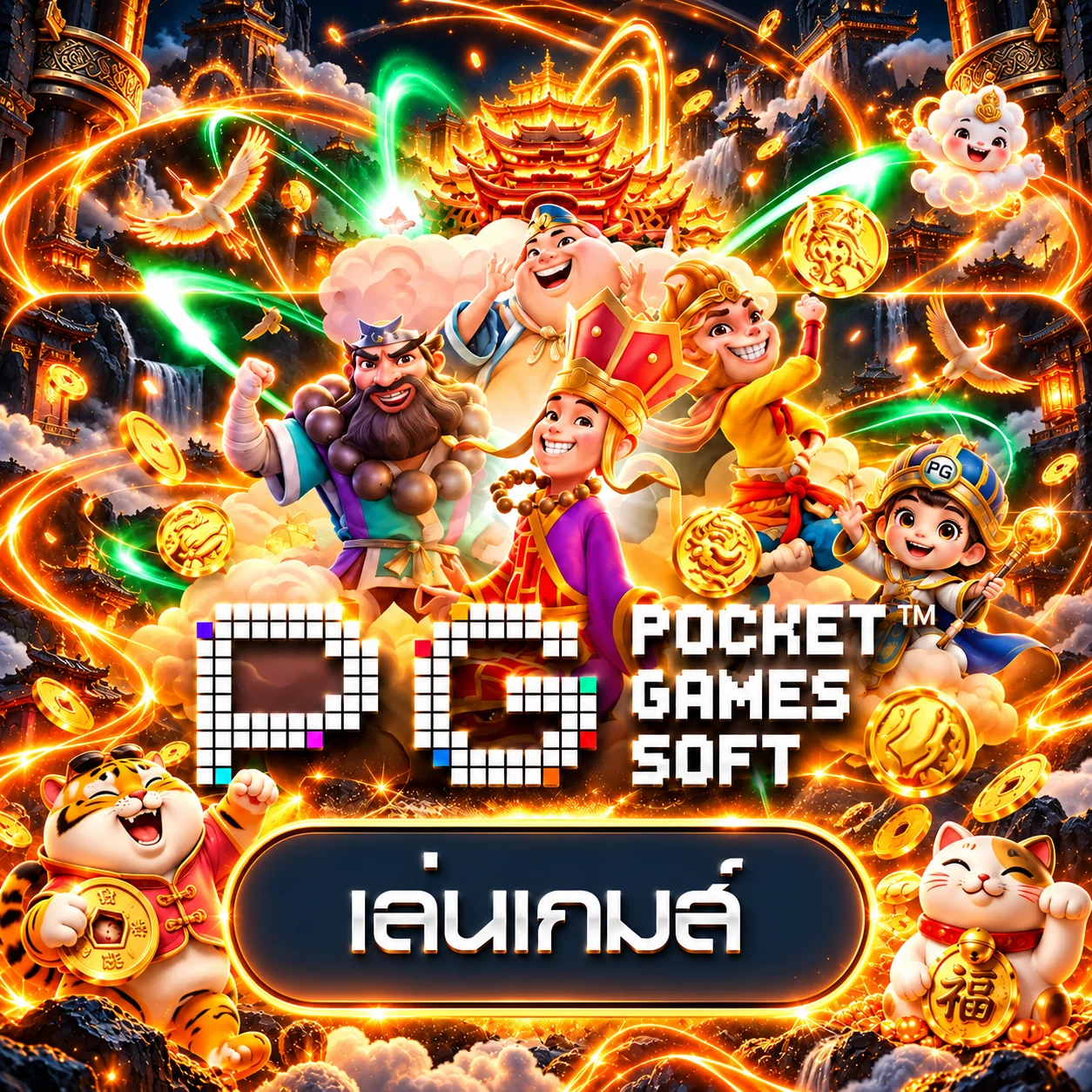 ภาพเกมทดลองจาก PG Soft บนเป๋าตุง